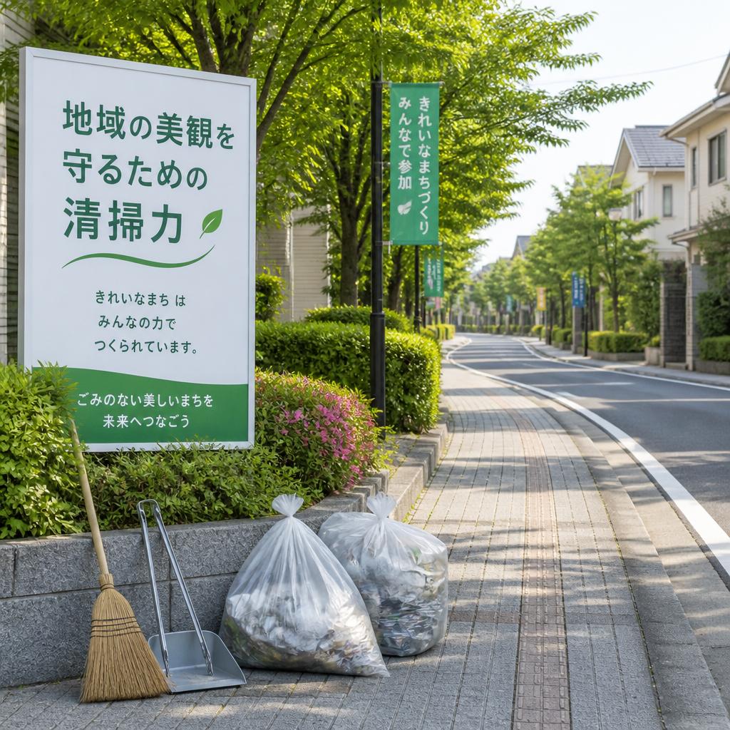 地域の美観を守るための清掃力