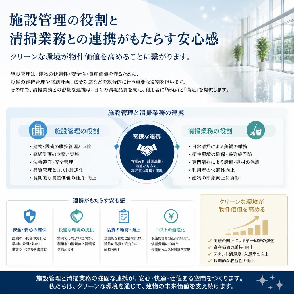 施設管理の重要性｜安心できる環境作り