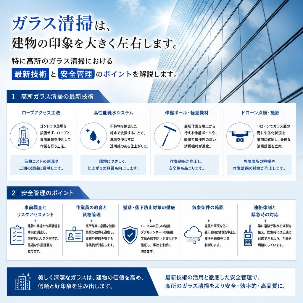 4. ガラス清掃の技術と安全性
