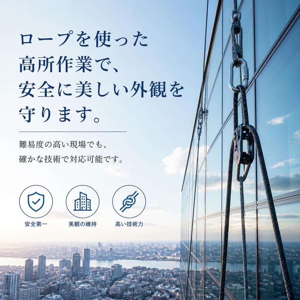 高所清掃のスペシャリスト