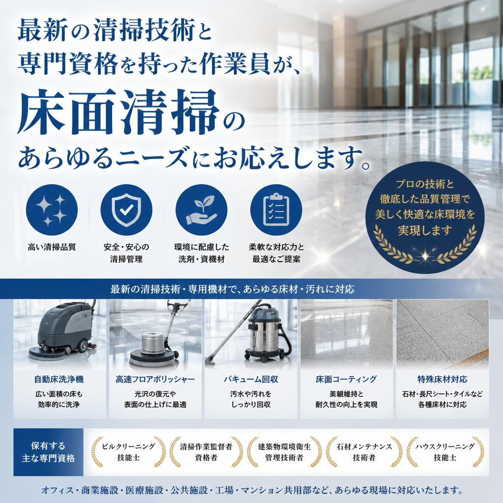 専門技術で徹底清掃