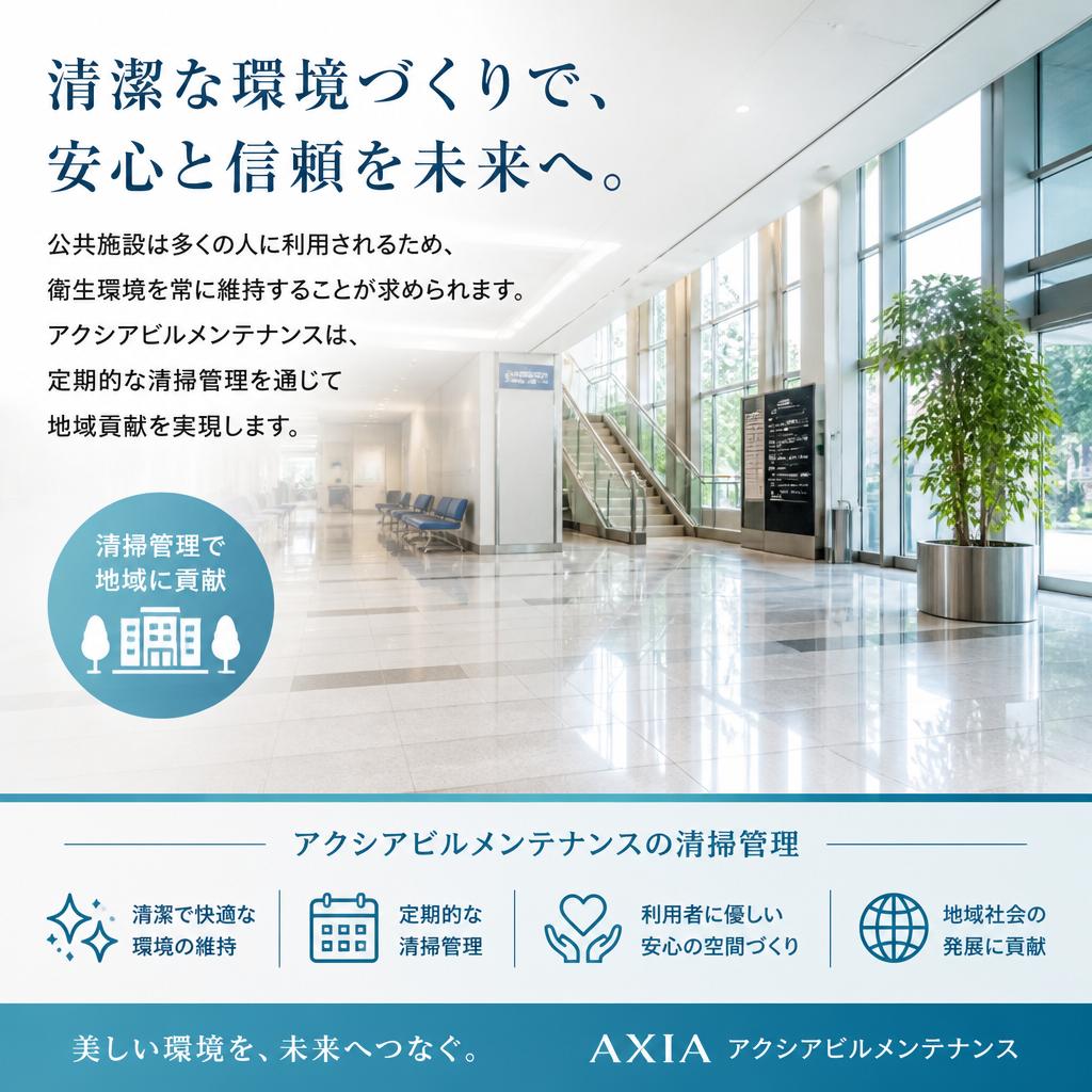 公共施設の清掃管理