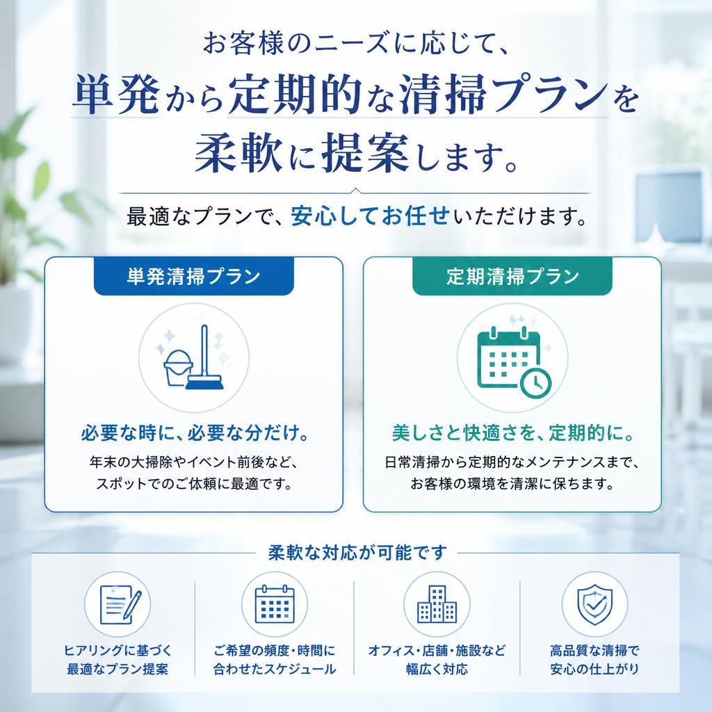 5. 柔軟なプラン提案