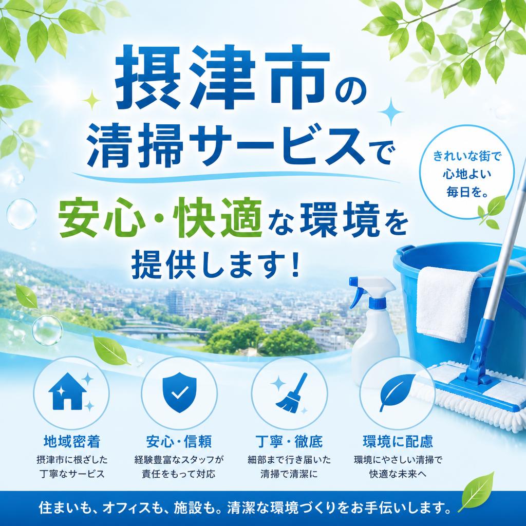 摂津市の清掃サービスで安心・快適な環境を提供します！