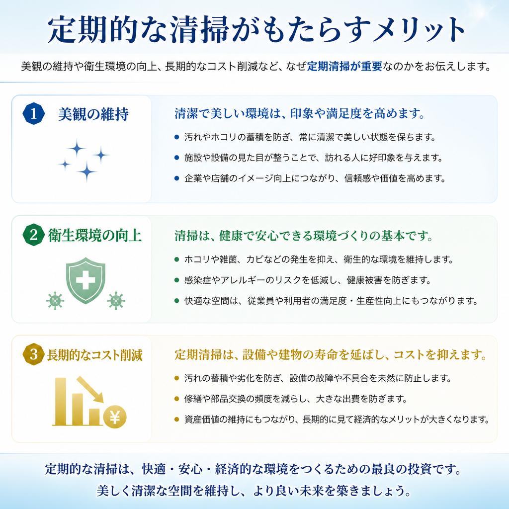 定期清掃のメリット