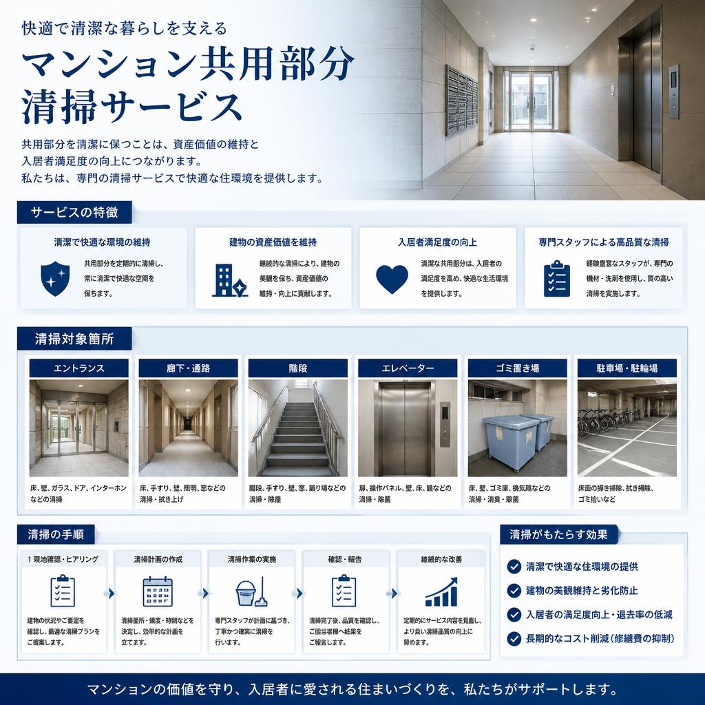 マンションの共用部清掃