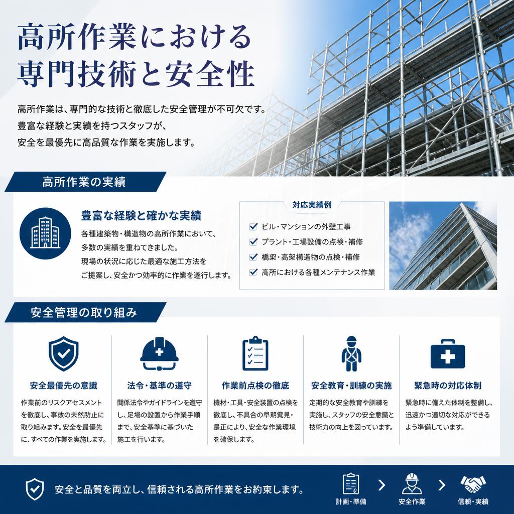 高所作業の専門技術