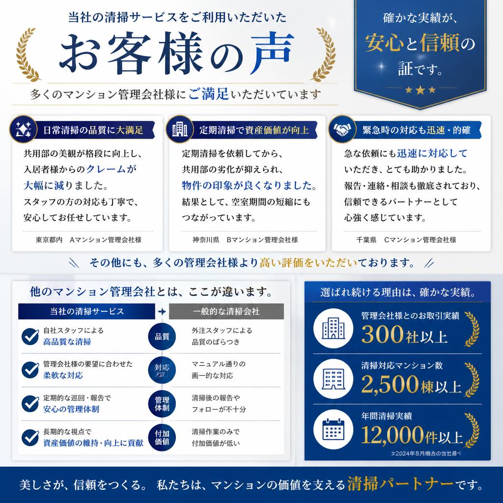 お客様の声と実績