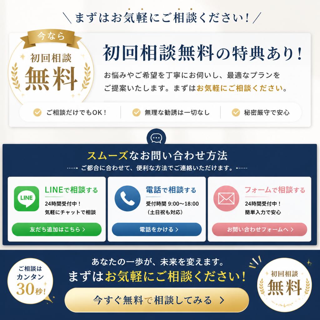 7. お問い合わせ方法と特別オファー