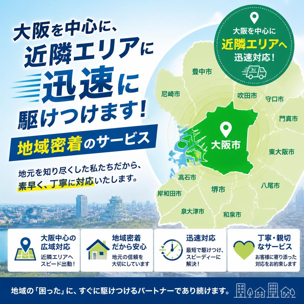 柔軟な対応エリア
