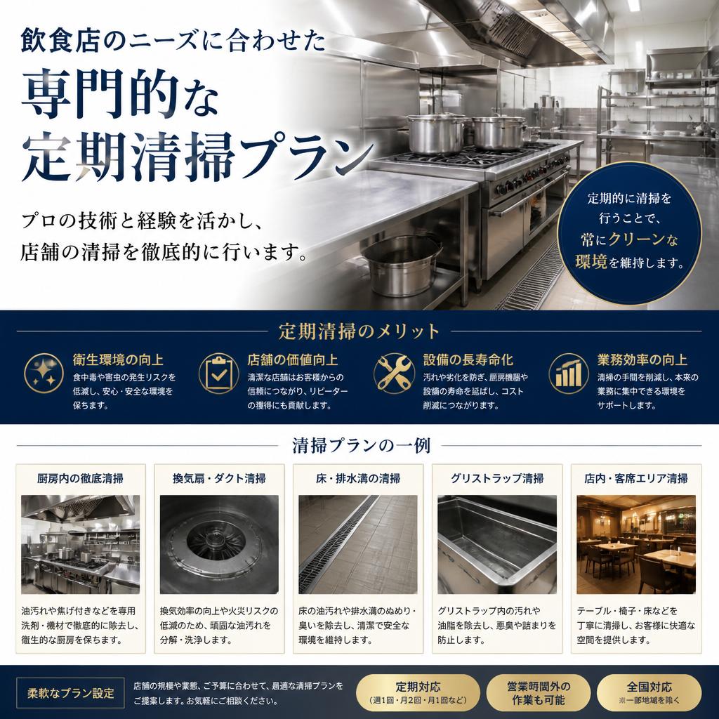 プロによる専門的な定期清掃プラン