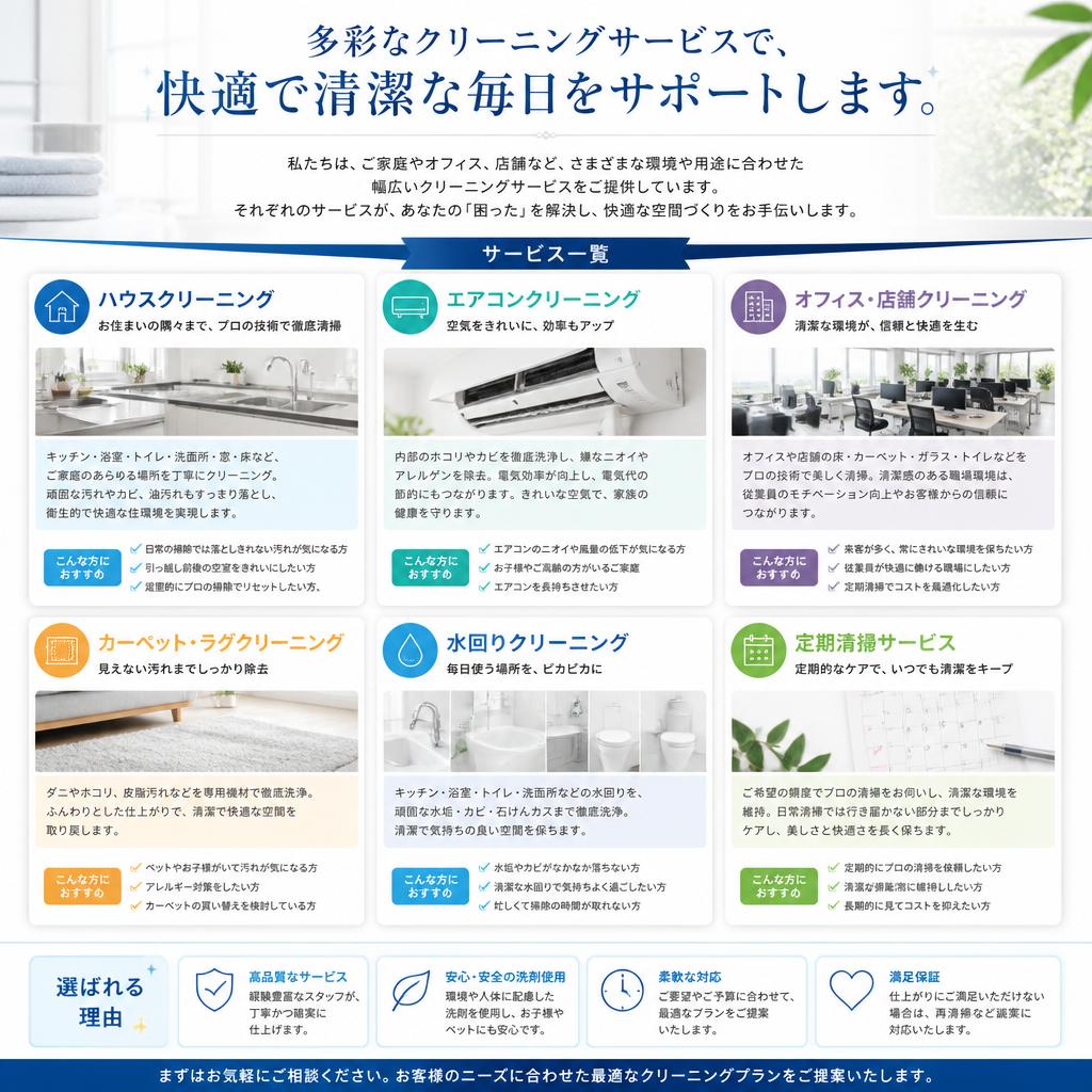 クリーニングサービスの概要
