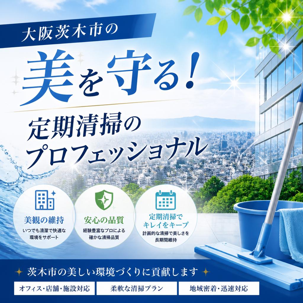 大阪茨木市の美を守る！定期清掃のプロフェッショナル