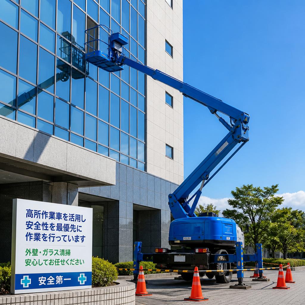 高所作業車を使用した安全な作業