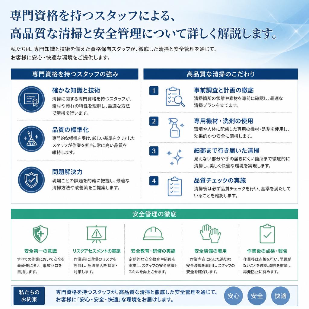 5. プロの清掃チーム