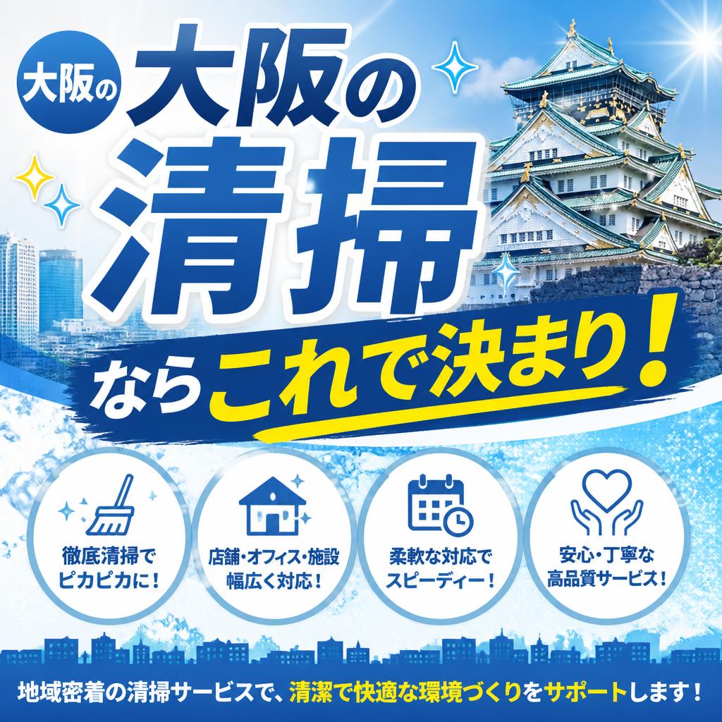 大阪の清掃ならこれで決まり！
