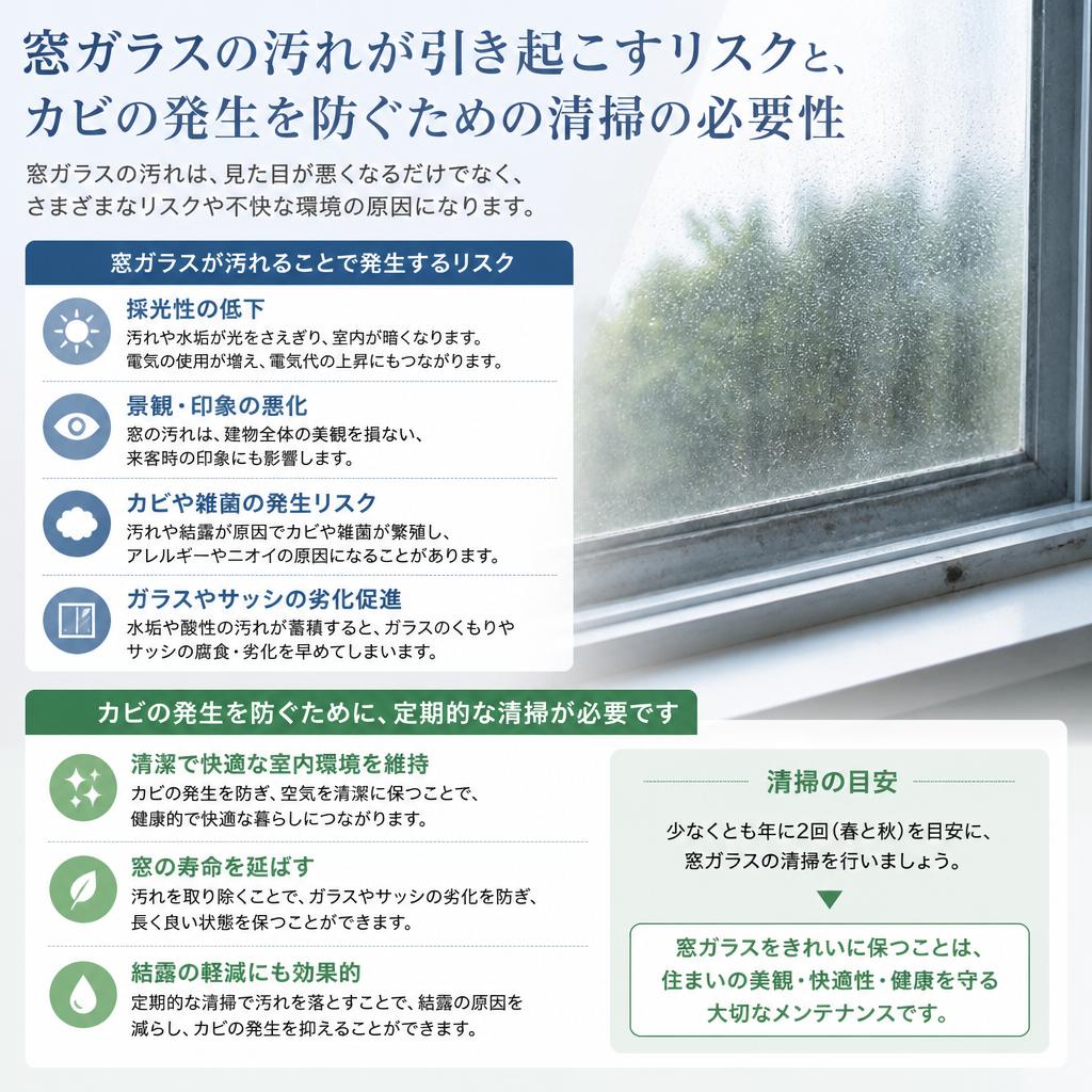 不快な汚れや見えないカビのリスク