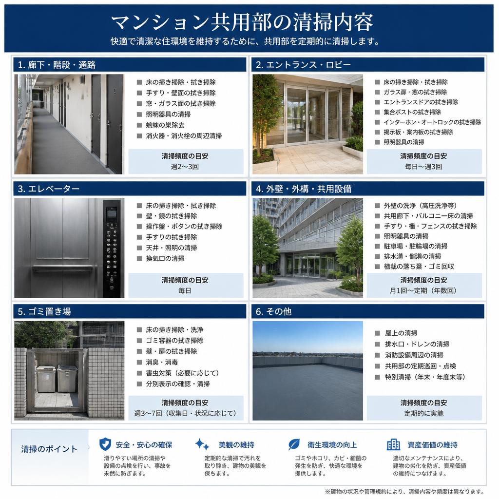 5. 清掃内容の具体例 - どのような作業を行うのか