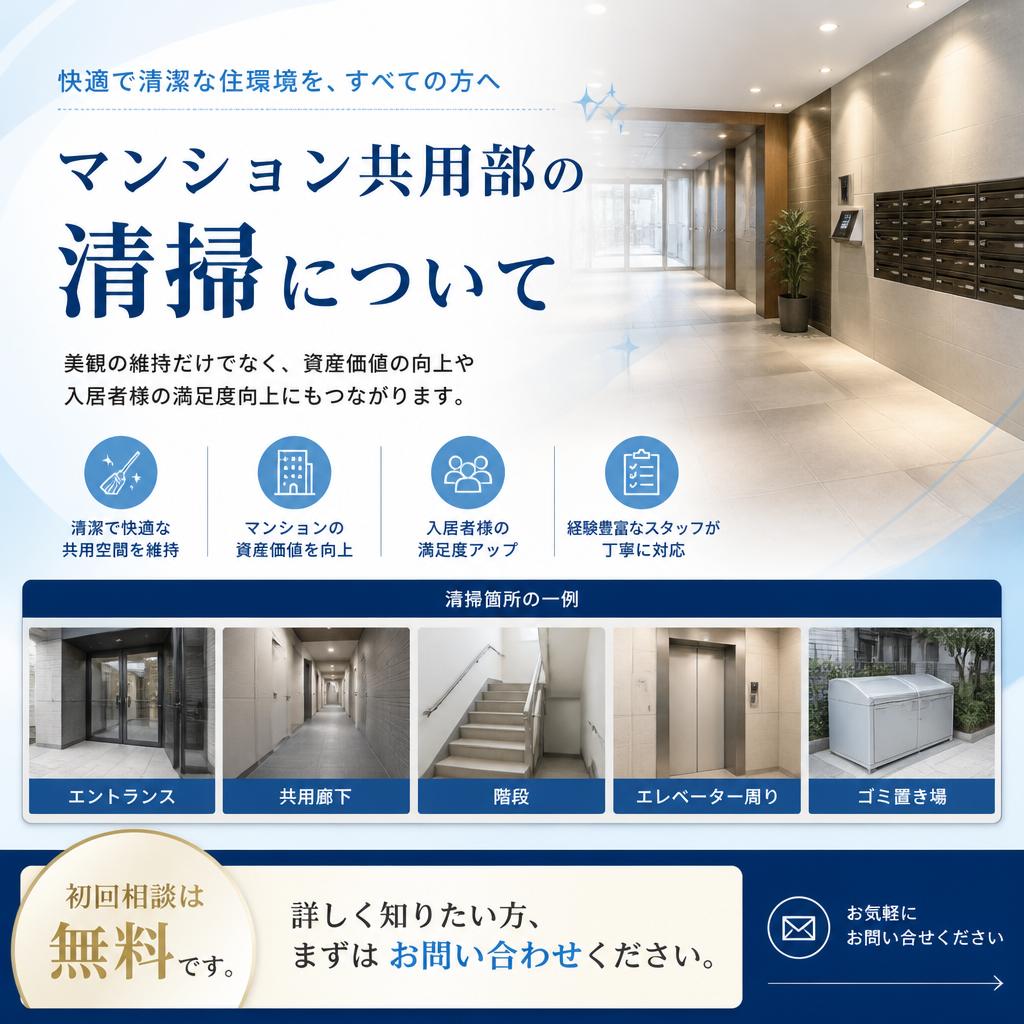 7. お問い合わせ - あなたのマンションも美しく、入居率UPを目指しませんか？