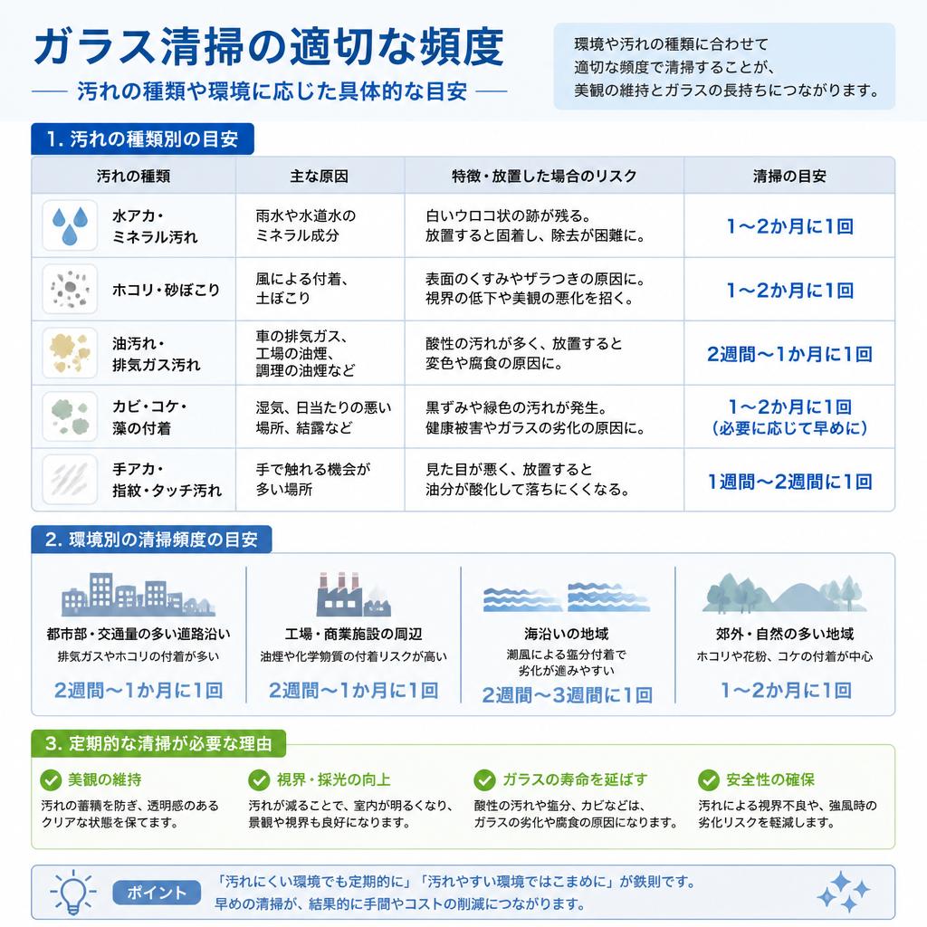 2. 清掃頻度の目安