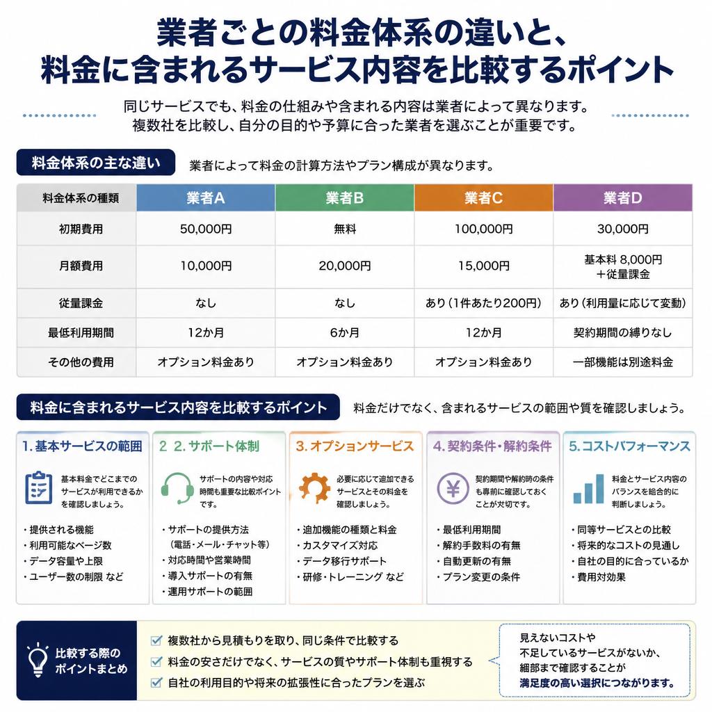 料金体系の透明性