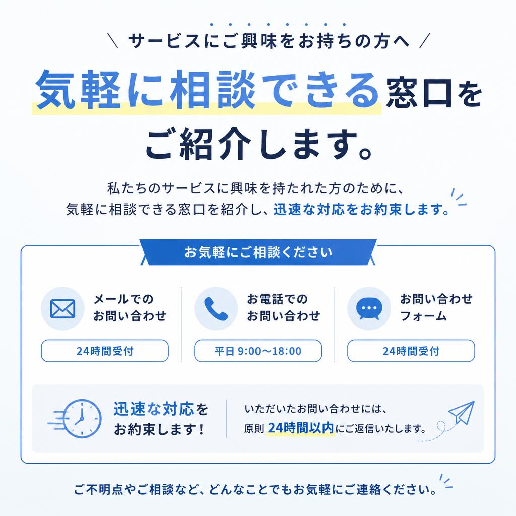 7. 相談・問い合わせ窓口の案内