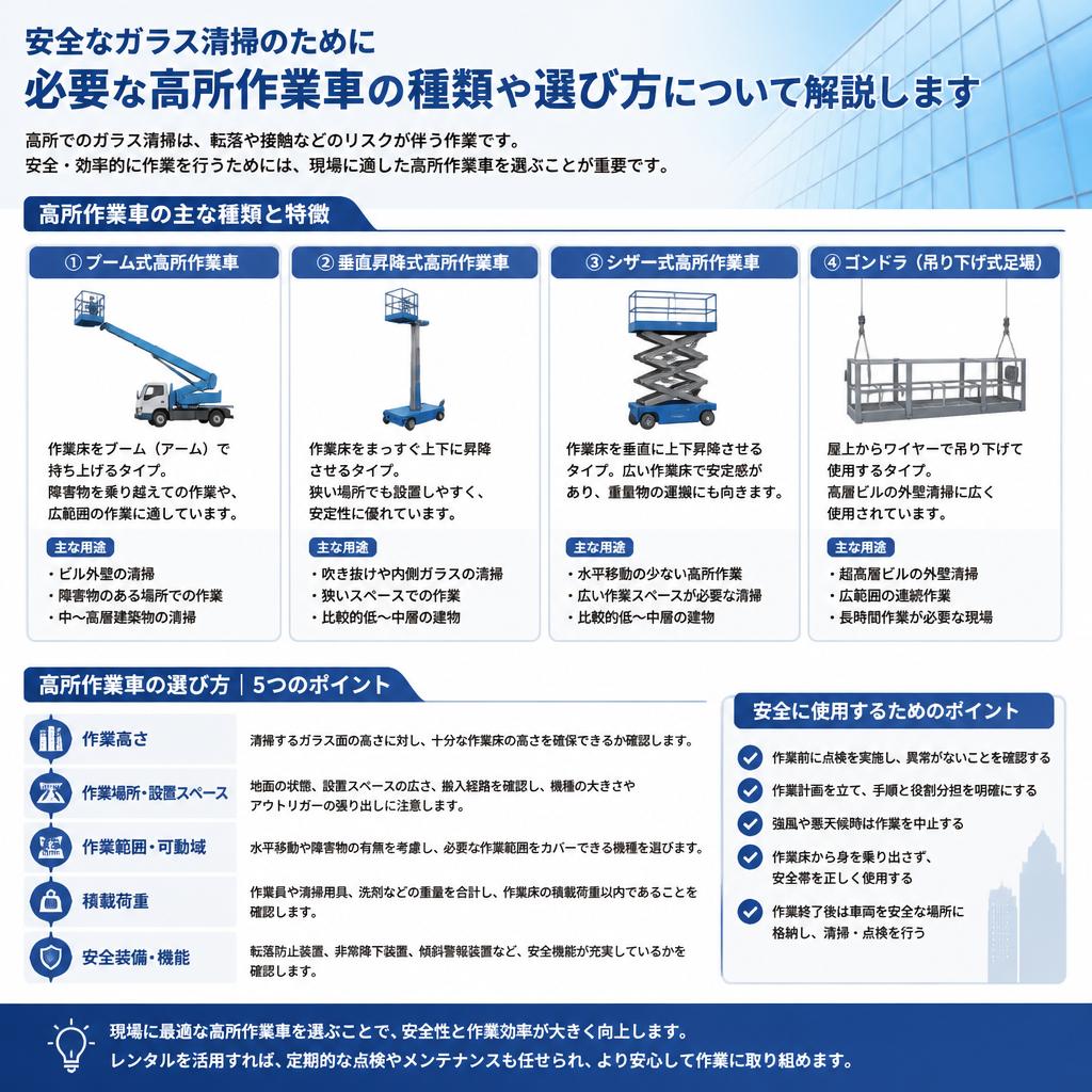 2. 高所作業車の特徴と選び方