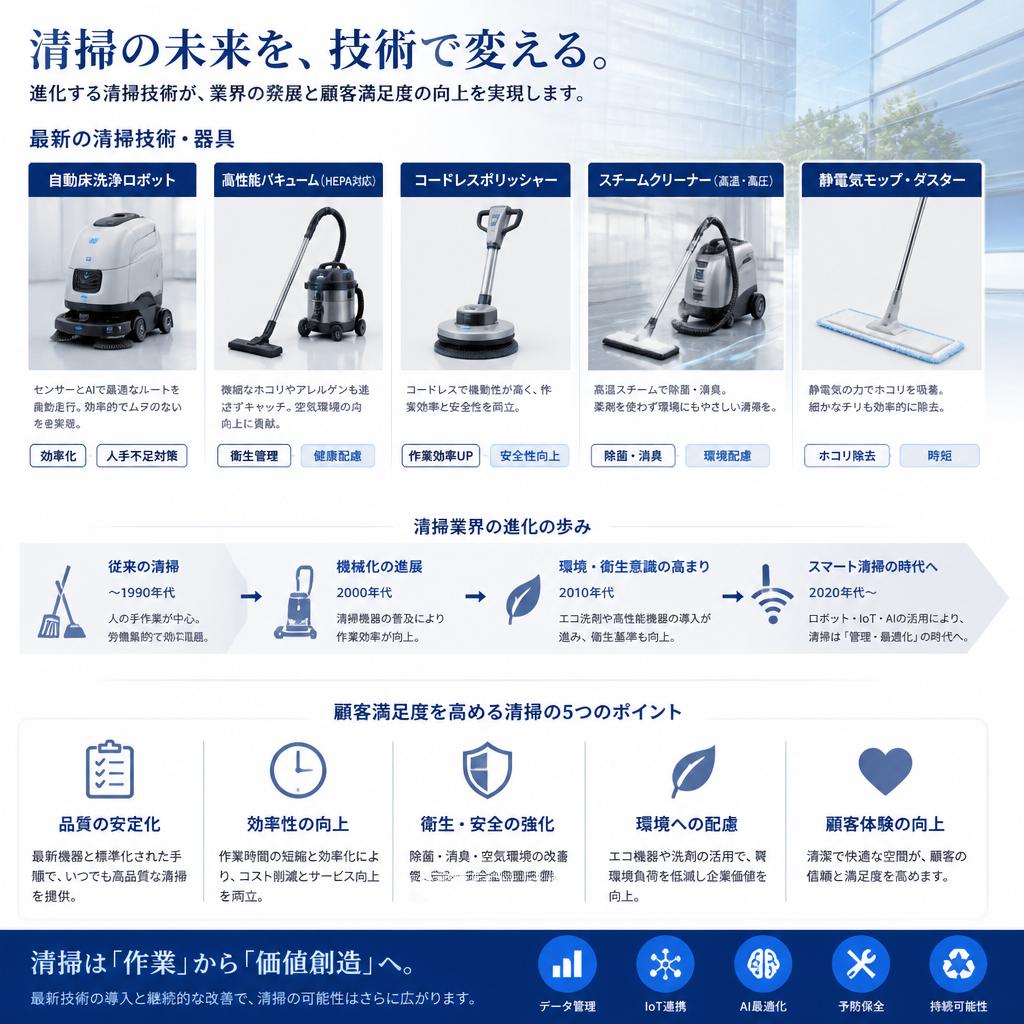 清掃技術の進化