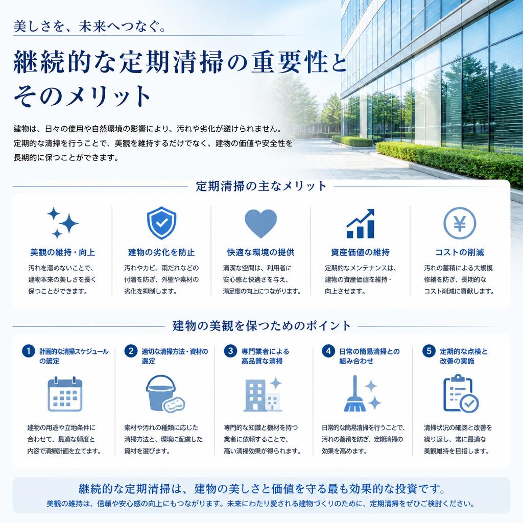 4. 定期清掃で美しい状態を維持