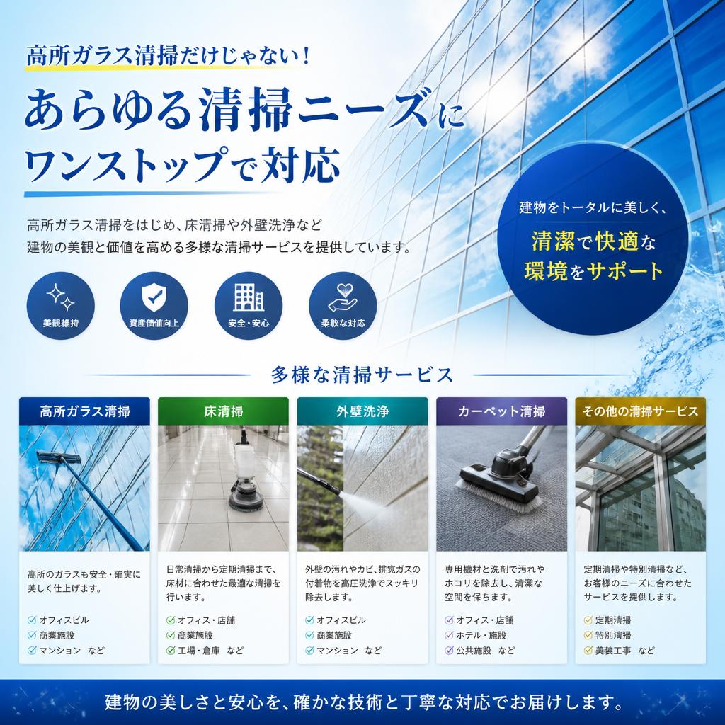 5. 幅広い作業内容に対応