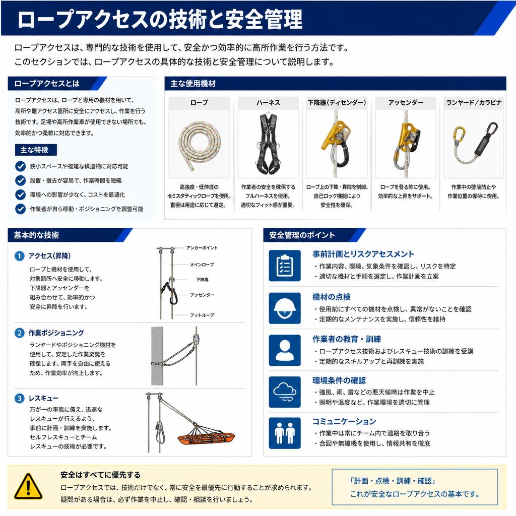 ロープアクセスとは？
